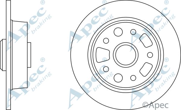 APEC BRAKING Bremžu diski DSK725